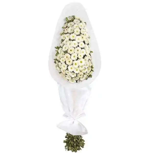  Erzincan Çiçek Gönder - Beyaz Gerbera Gelin Duvağı