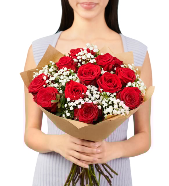 Erzincan Çiçekçi - 13 Kırmızı Gül Buketi