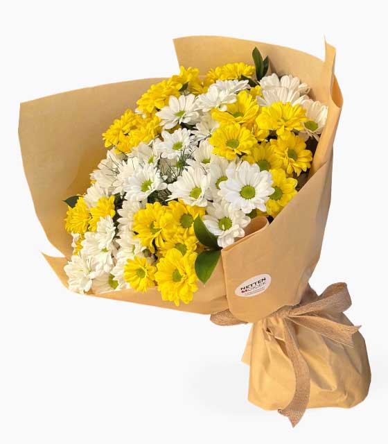 Erzincan Çiçekçi - Mix Sarı ve Beyaz Papatyalar 