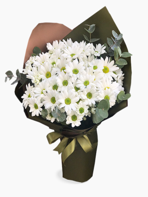 Erzincan Çiçekçi - Vip Beyaz Papatya Buketi 