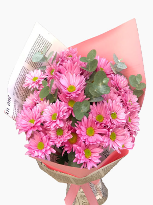  Erzincan Çiçekçiler - Vip Pembe Papatya Buketi